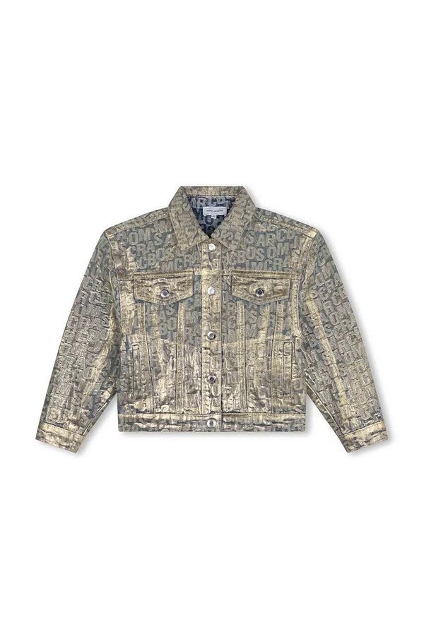 Marc Jacobs Otroška jeans jakna Marc Jacobs zlata barva, W60302