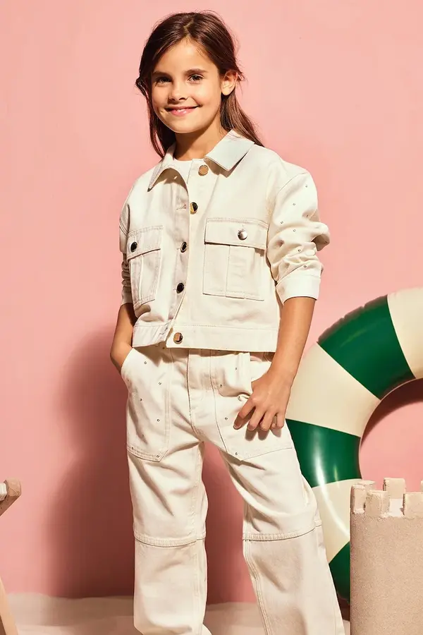 Michael Kors Otroška jeans jakna Michael Kors