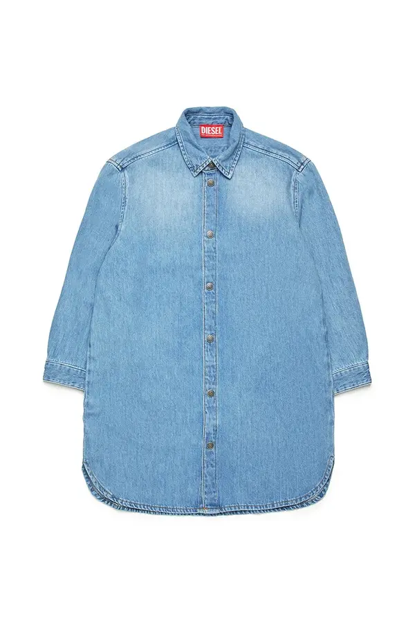 Diesel Otroška jeans obleka Diesel DEBBLI DRESS