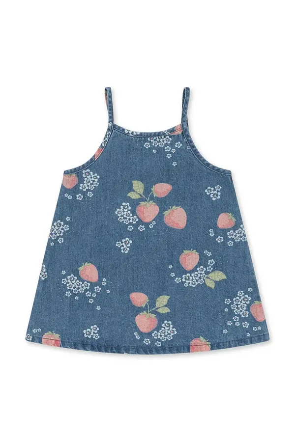 Konges Sløjd Otroška jeans obleka Konges Sløjd MAGOT STRAP DRESS GOTS