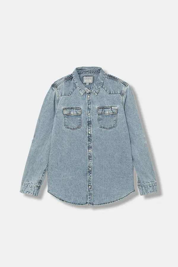 Guess Otroška jeans srajca Guess
