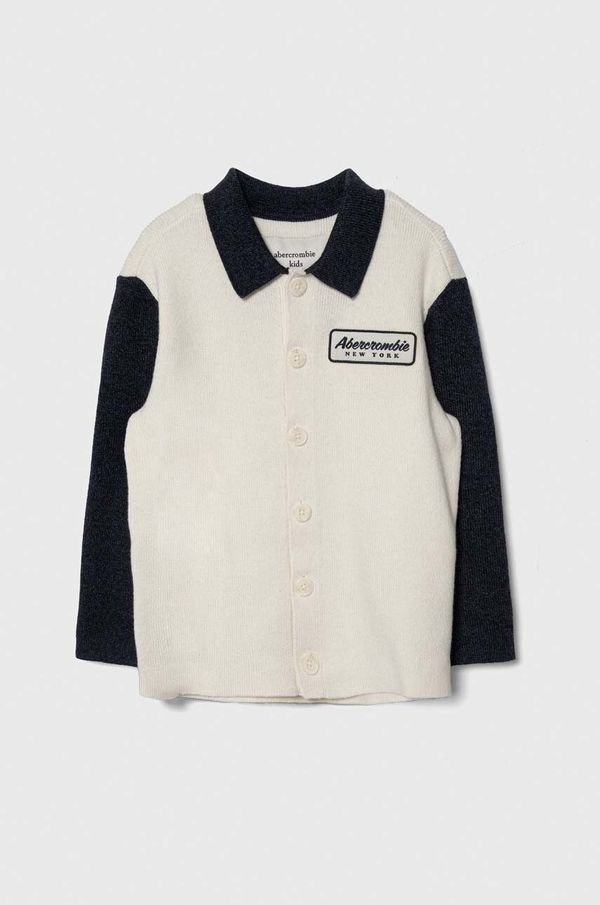 Abercrombie & Fitch Otroška jopica Abercrombie & Fitch bež barva
