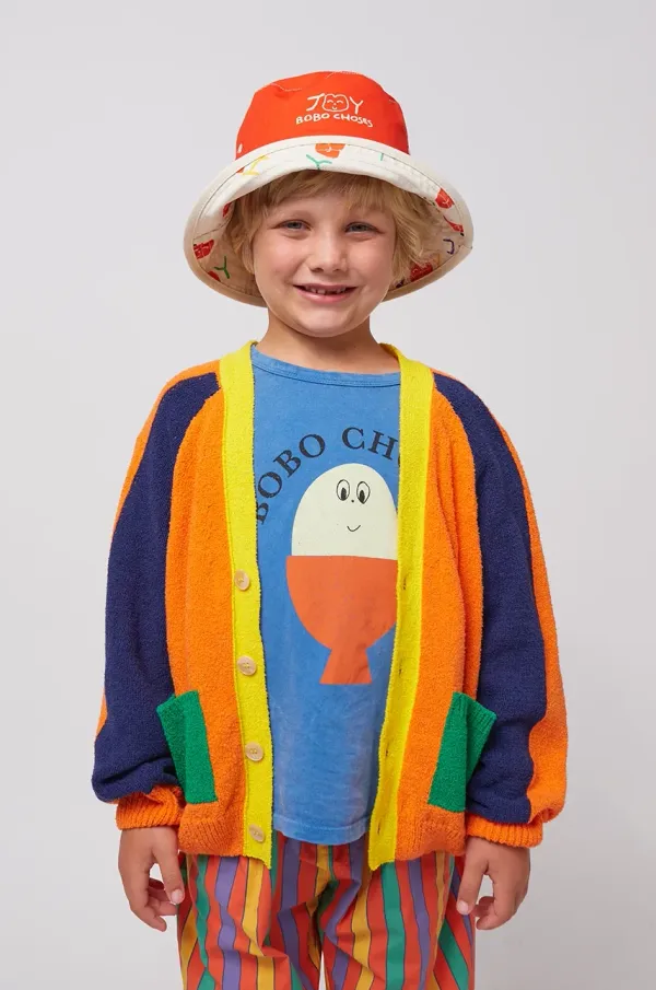 Bobo Choses Otroška jopica Bobo Choses oranžna barva, 125AC103