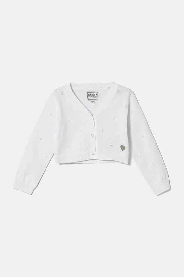 Guess Otroška jopica Guess bela barva, A5RR00 Z2NN0