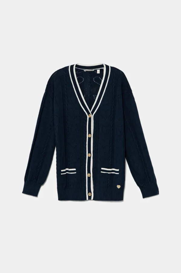 Guess Otroška jopica Guess mornarsko modra barva, J5RR03 Z2BB0