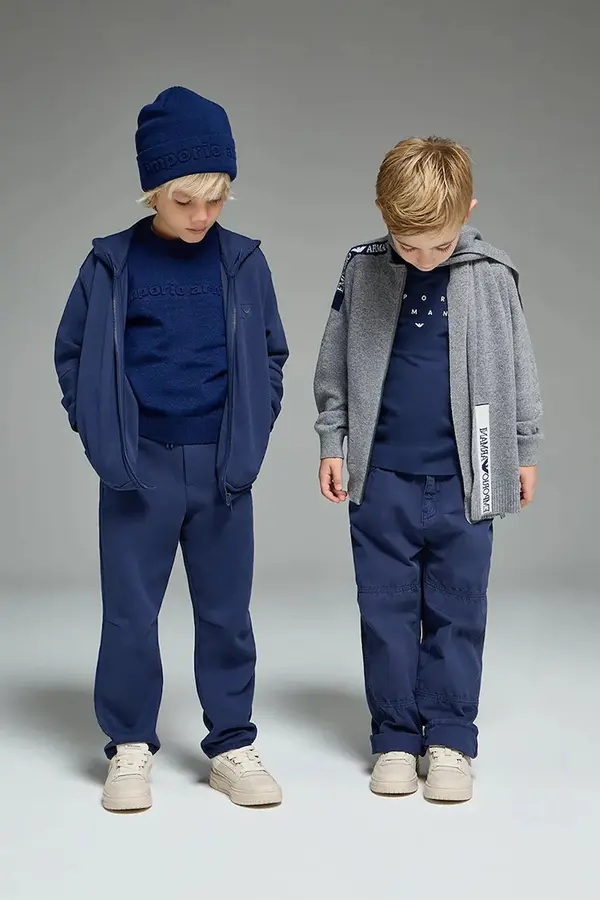 Emporio Armani Otroška jopica iz mešanice volne Emporio Armani