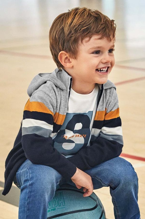 Mayoral Otroška jopica iz mešanice volne Mayoral oranžna barva, 4349