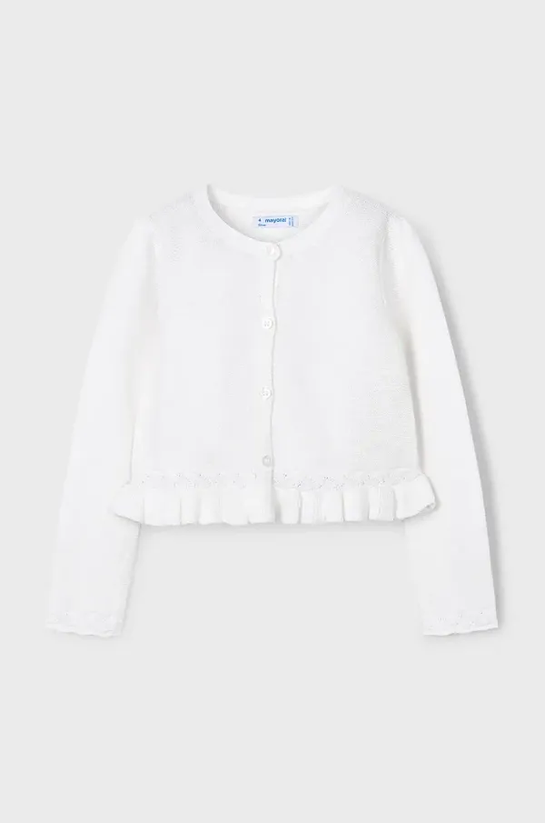 Mayoral Otroška jopica Mayoral bela barva, 3374