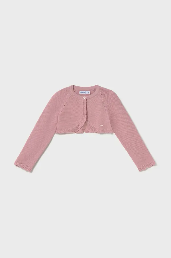 Mayoral Otroška jopica Mayoral roza barva, 306