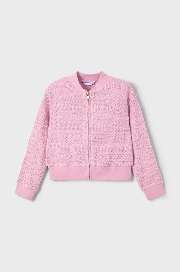 Mayoral Otroška jopica Mayoral roza barva, 3409