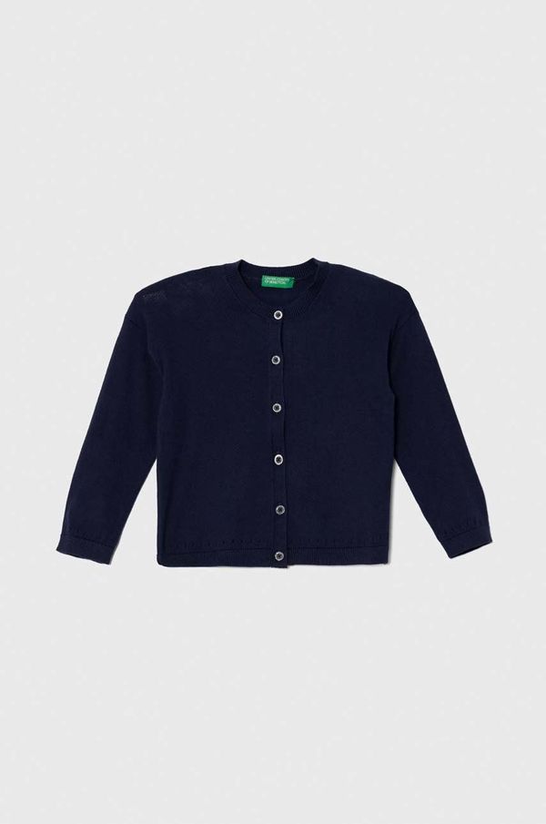 United Colors of Benetton Otroška jopica United Colors of Benetton mornarsko modra barva