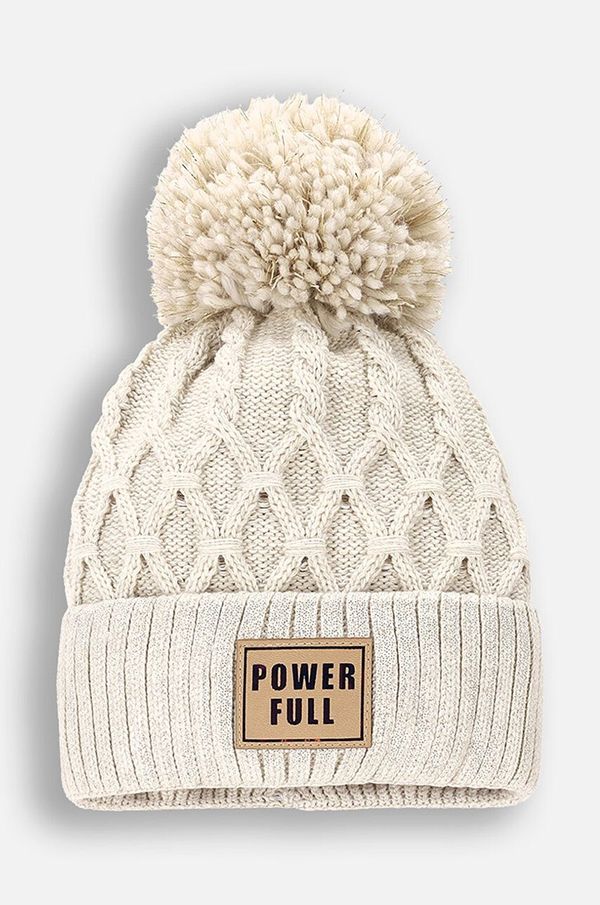 Coccodrillo Otroška kapa Coccodrillo bež barva, ACCESSORIES WINTER GIRL