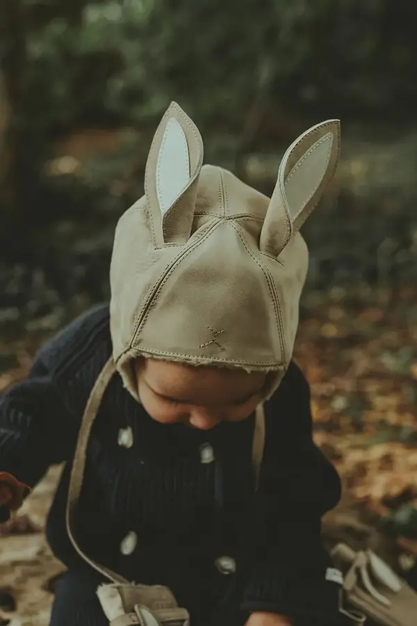 Donsje Otroška kapa iz semiša Donsje Kapi Classic Hat Bunny