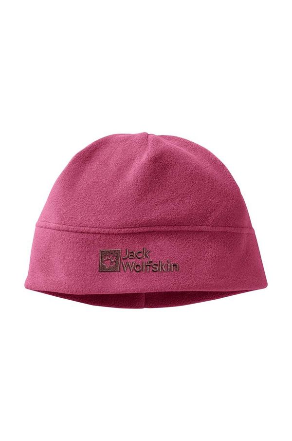 Jack Wolfskin Otroška kapa Jack Wolfskin REAL STUFF BEANIE roza barva