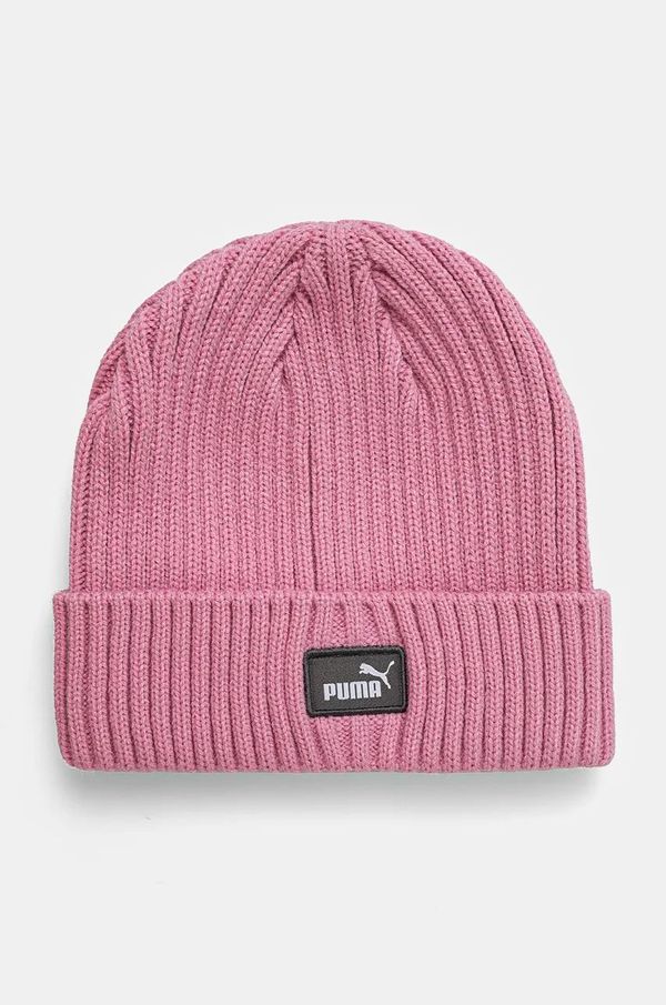 Puma Otroška kapa Puma Classic Cuff Beanie roza barva, 258940