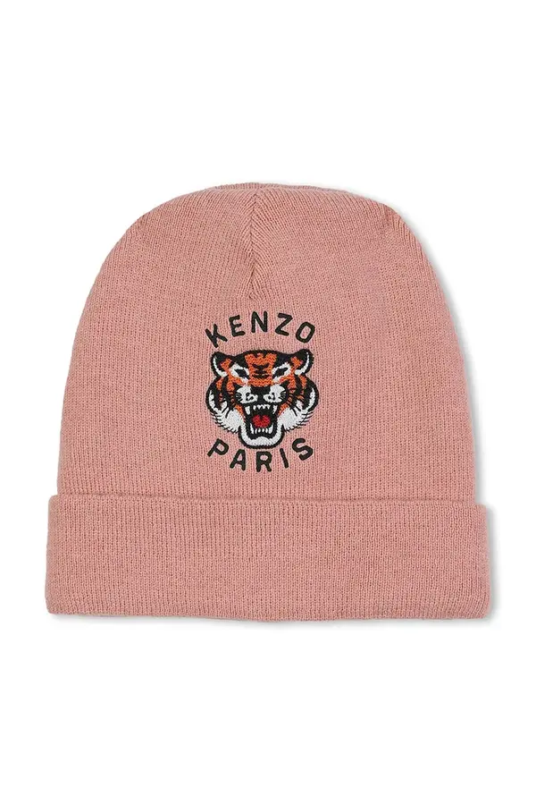 Kenzo kids Otroška kapa s primesjo kašmirja Kenzo Kids