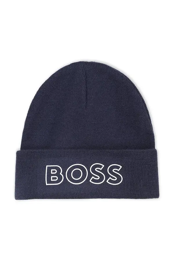 BOSS Otroška kapa s primesjo volne BOSS