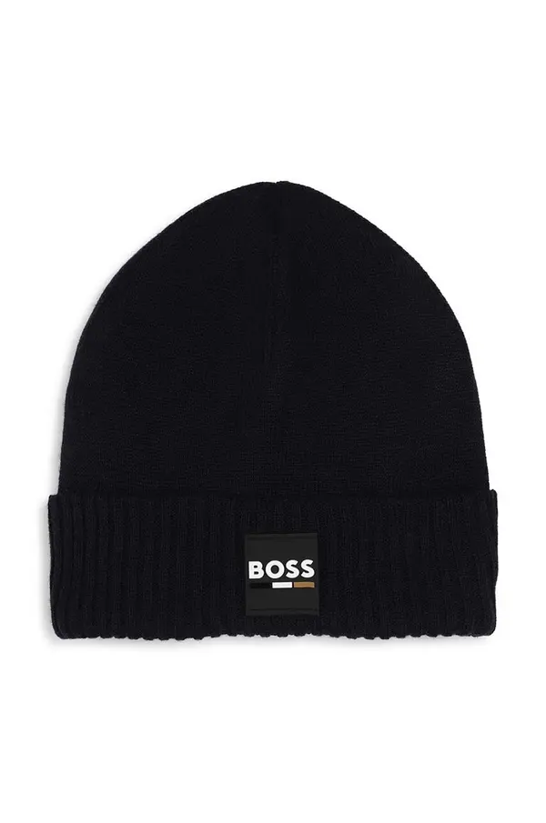 BOSS Otroška kapa s primesjo volne BOSS
