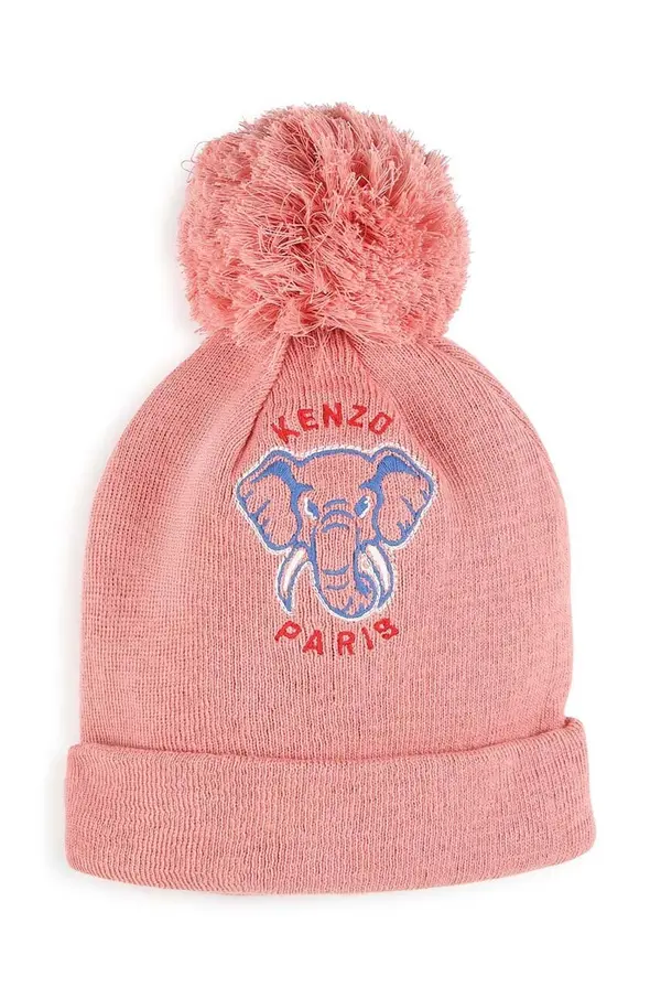 Kenzo kids Otroška kapa s primesjo volne Kenzo Kids
