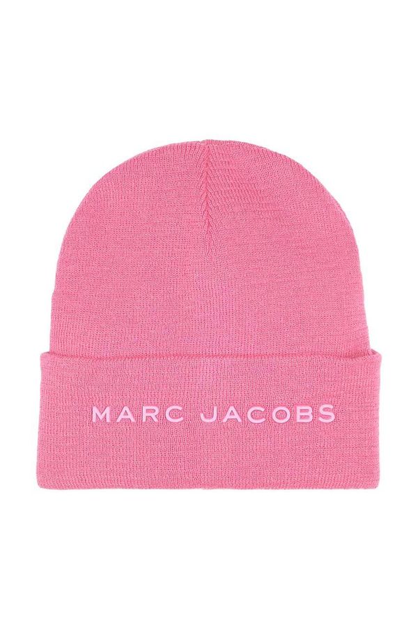 Marc Jacobs Otroška kapa s primesjo volne Marc Jacobs roza barva, W60346