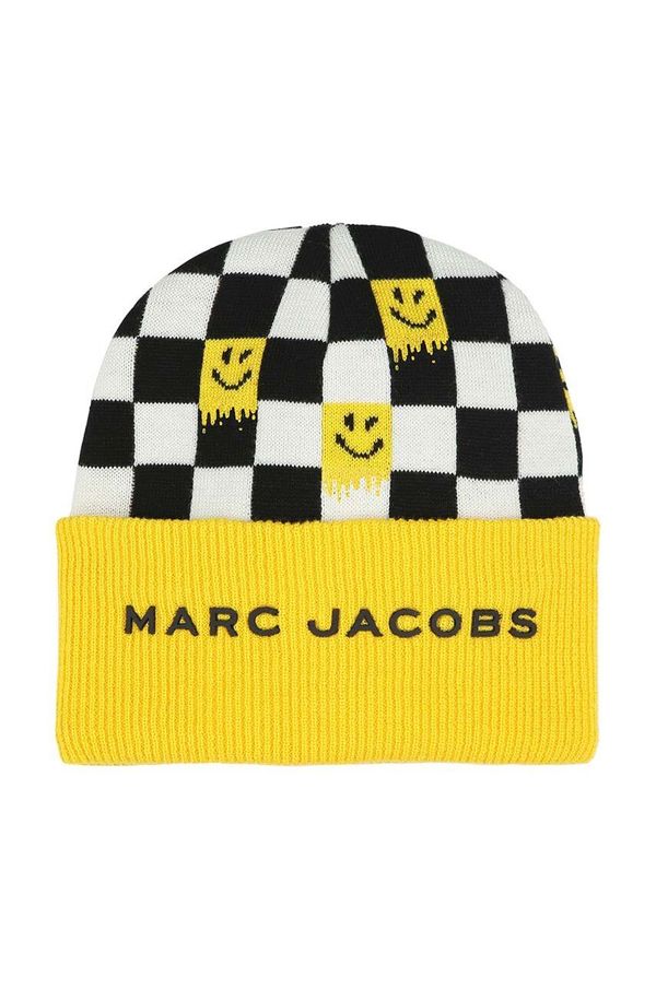 Marc Jacobs Otroška kapa s primesjo volne Marc Jacobs rumena barva, W60350