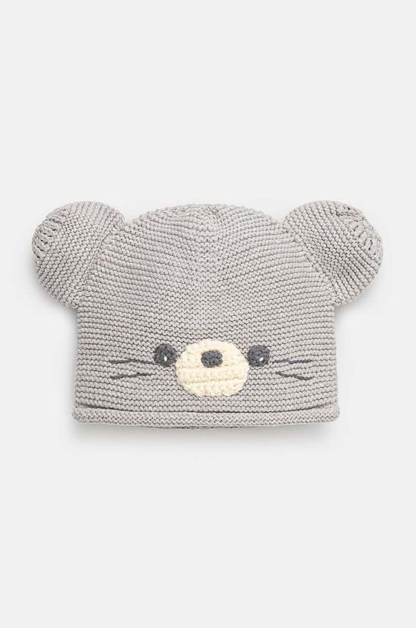 United Colors of Benetton Otroška kapa United Colors of Benetton siva barva, 6VEEAA00P