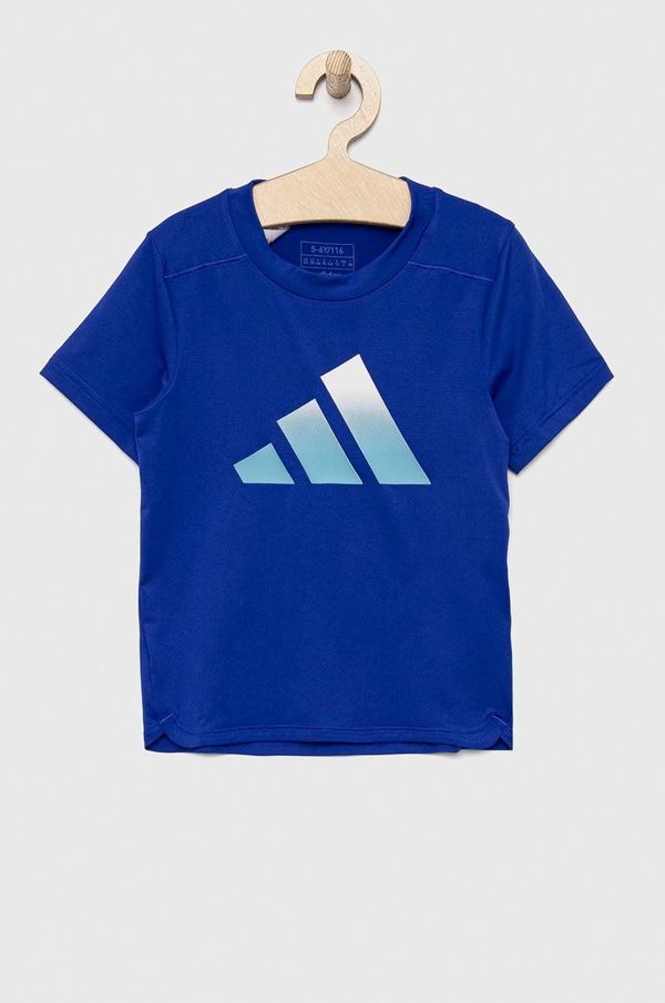 adidas Otroška kratka majica adidas B TI TEE mornarsko modra barva