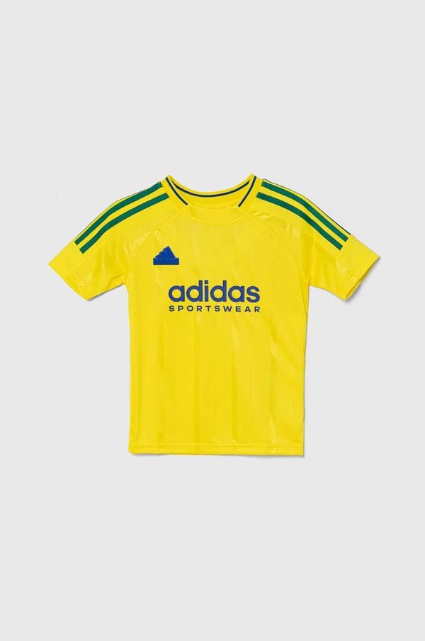 adidas Otroška kratka majica adidas J NP TEE rumena barva, IY0144