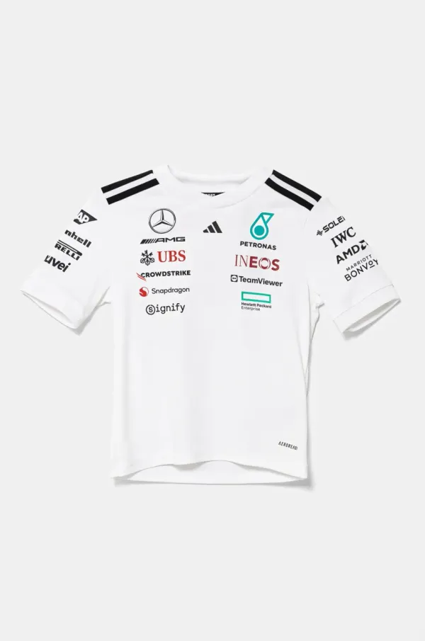 adidas Performance Otroška kratka majica adidas Performance MER DR bela barva, JX5803