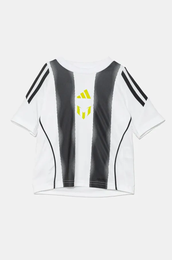 adidas Performance Otroška kratka majica adidas Performance MESSI bela barva, JL7455