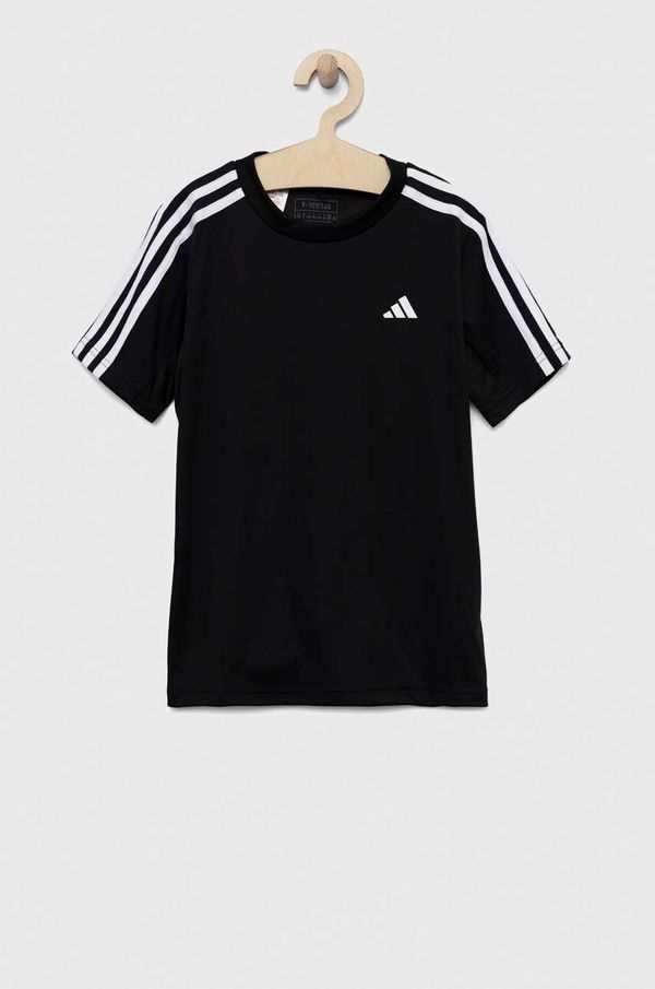 adidas Otroška kratka majica adidas U TR-ES 3S črna barva