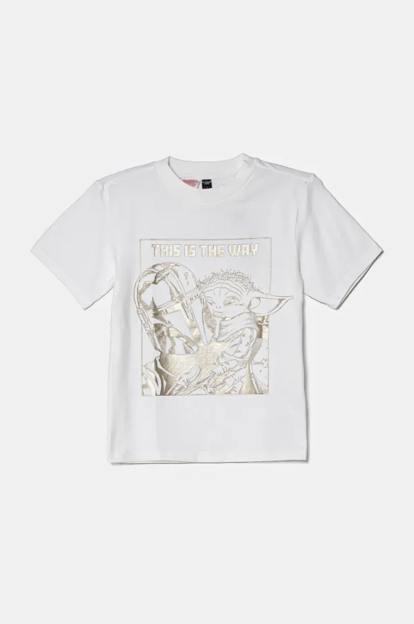 adidas Otroška kratka majica adidas x Star Wars bela barva, JF3637