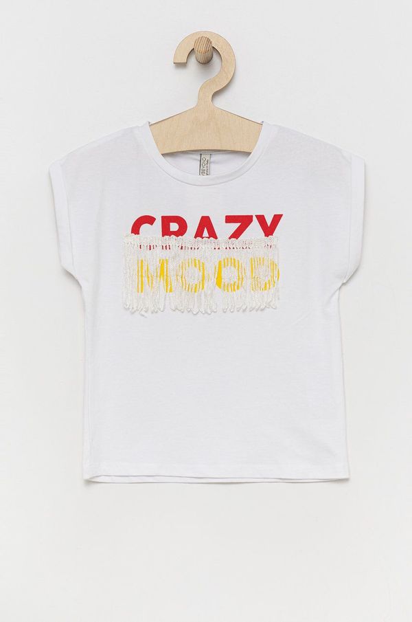 Birba&Trybeyond Otroška kratka majica Birba&Trybeyond bela barva