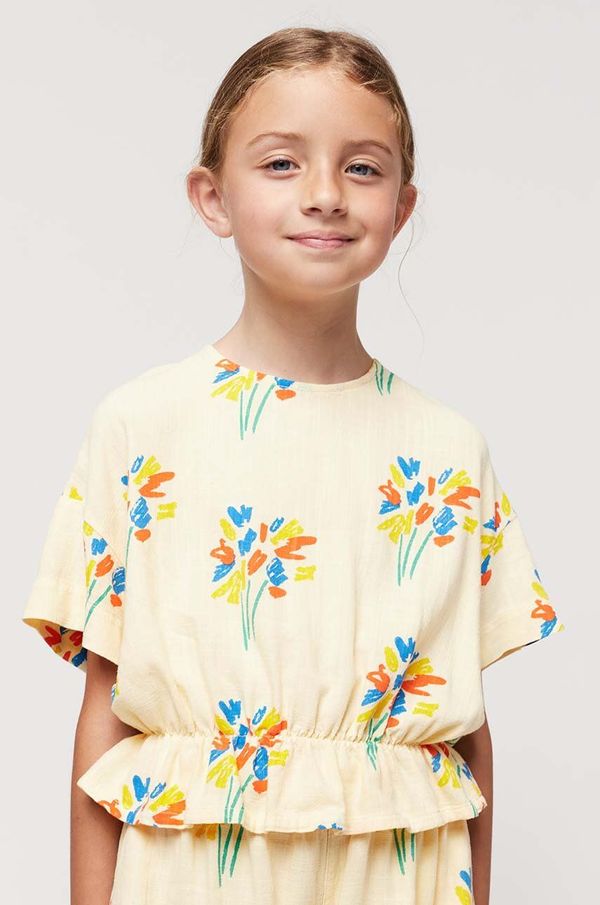 Bobo Choses Otroška kratka majica Bobo Choses rumena barva