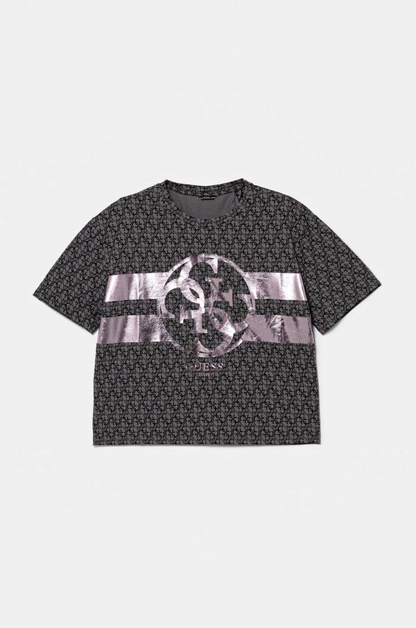 Guess Otroška kratka majica Guess siva barva, J5RI04 K6YW4