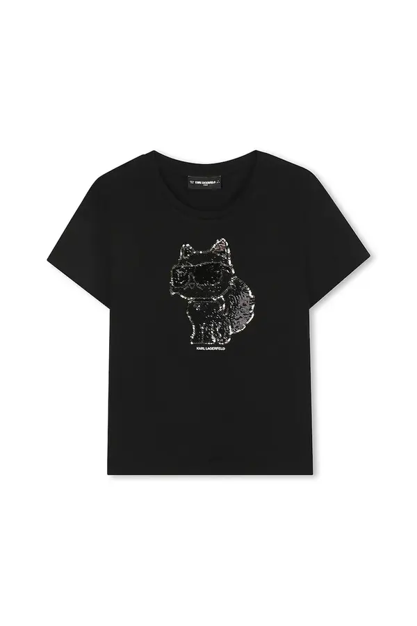 Karl Lagerfeld Otroška kratka majica Karl Lagerfeld