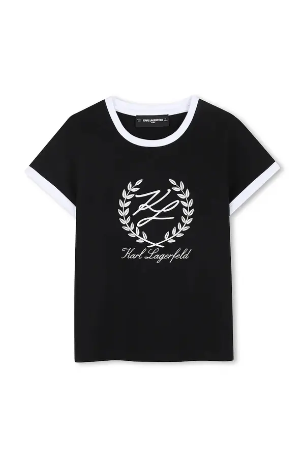 Karl Lagerfeld Otroška kratka majica Karl Lagerfeld
