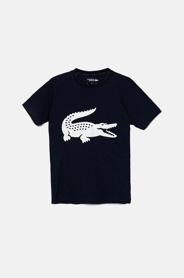 Lacoste Otroška kratka majica Lacoste mornarsko modra barva