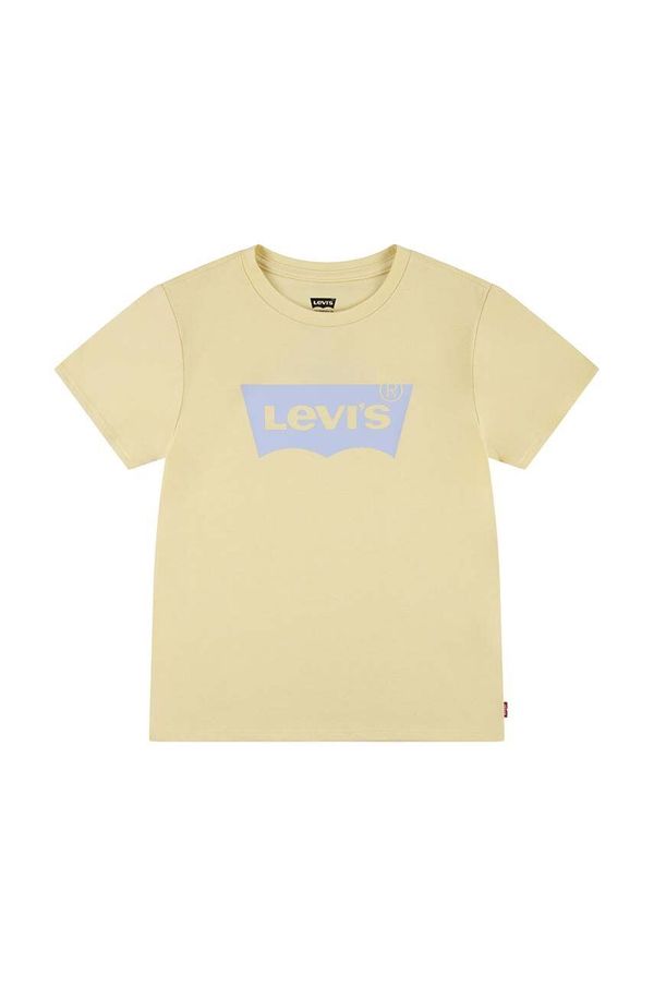 Levi's Otroška kratka majica Levi's zelena barva