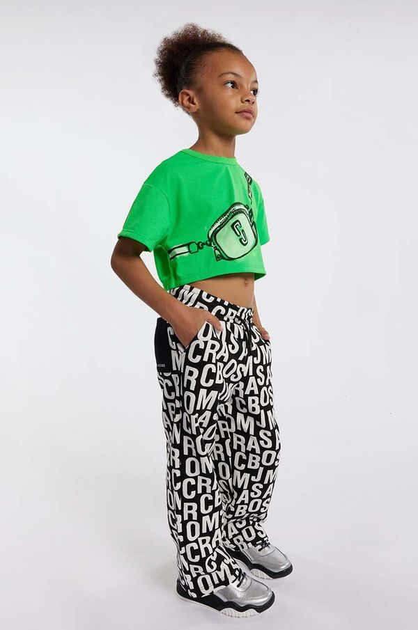 Marc Jacobs Otroška kratka majica Marc Jacobs zelena barva