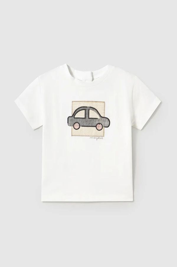 Mayoral Otroška kratka majica Mayoral bela barva, 1052