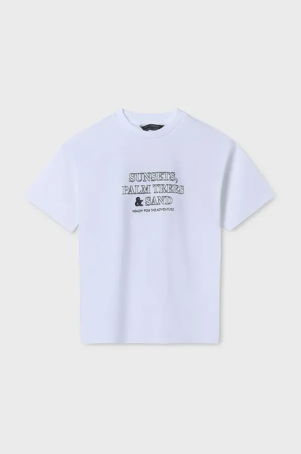 Mayoral Otroška kratka majica Mayoral bela barva, 6010