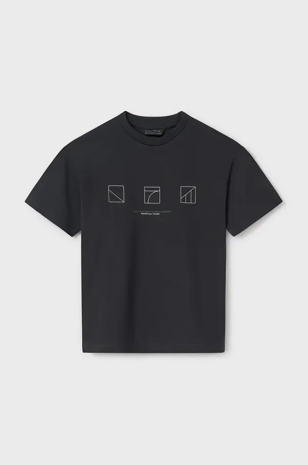 Mayoral Otroška kratka majica Mayoral črna barva, 6003