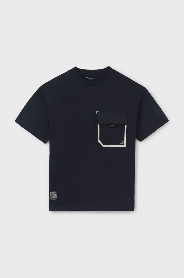 Mayoral Otroška kratka majica Mayoral črna barva, 6012