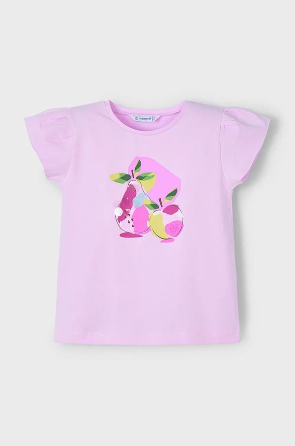 Mayoral Otroška kratka majica Mayoral roza barva, 3015