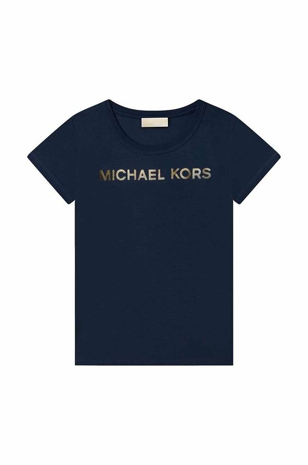 Michael Kors Otroška kratka majica Michael Kors mornarsko modra barva