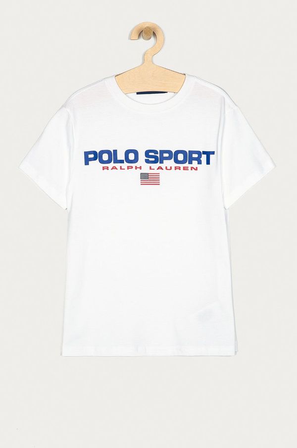 Polo Ralph Lauren Otroška kratka majica Polo Ralph Lauren bela barva