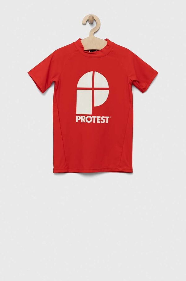 Protest Otroška kratka majica Protest PRTBERENT JR rdeča barva