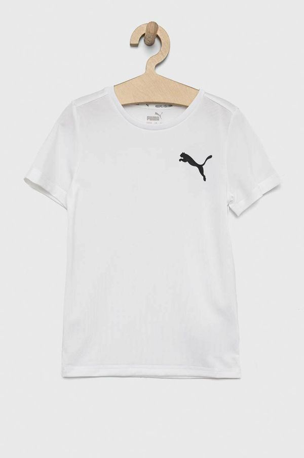 Puma Otroška kratka majica Puma ACTIVE Small Logo Tee B bela barva