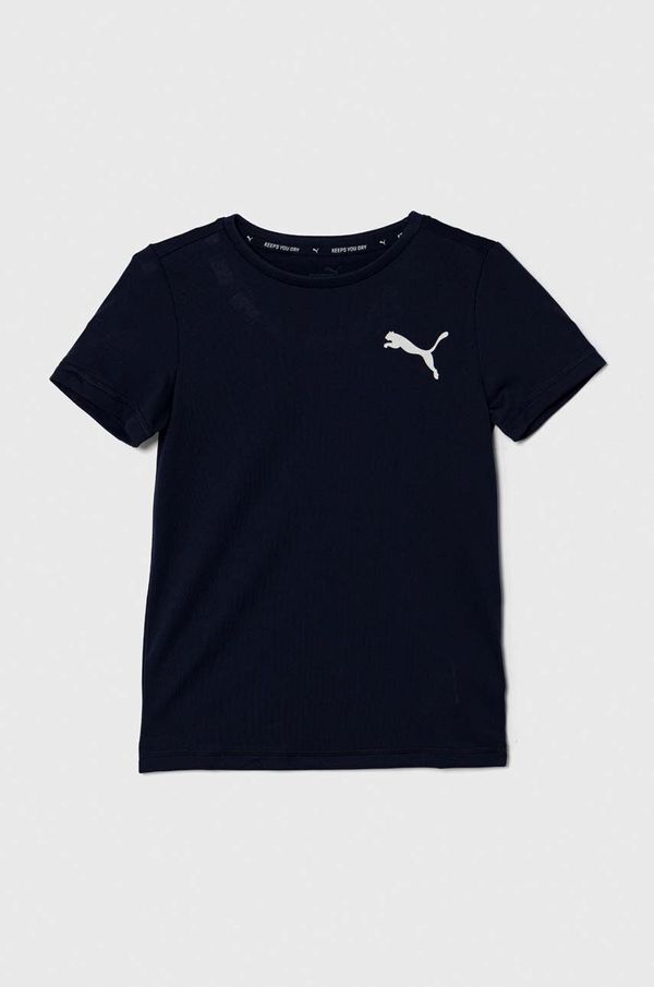 Puma Otroška kratka majica Puma ACTIVE Small Logo Tee B mornarsko modra barva